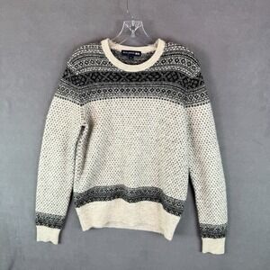 Ines de La Fressange x Uniqlo Wool Alpaca Blend Sweater Womens Small Aztec Paris